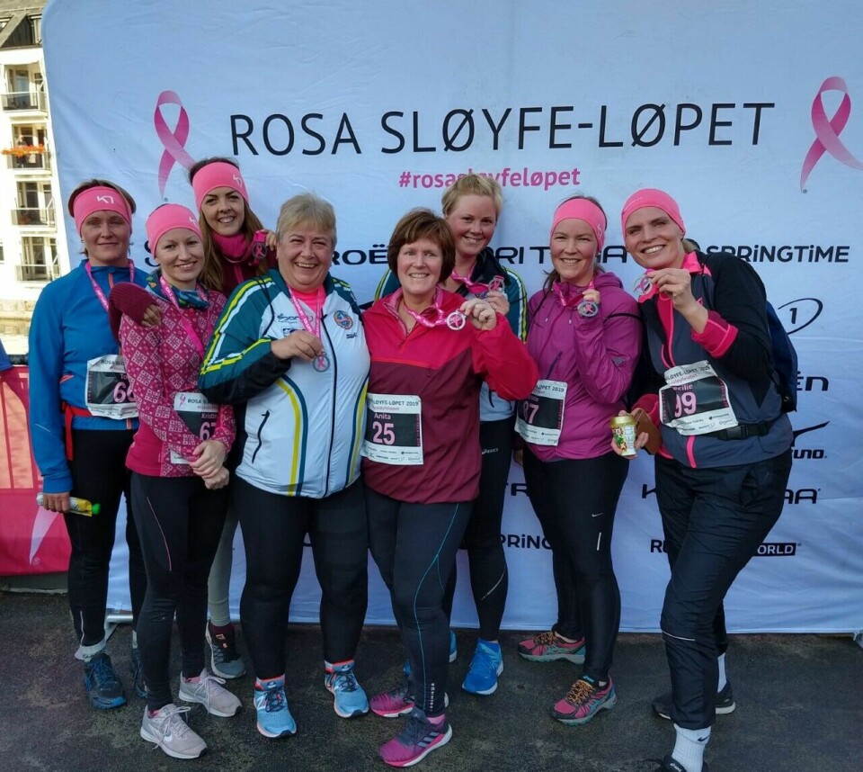 Lokale kvinner i Velledalen IL vil arrangere Rosa sløyfe-løp Lokale kvinner i Velledalen IL vil arrangere Rosa sløyfe-løp