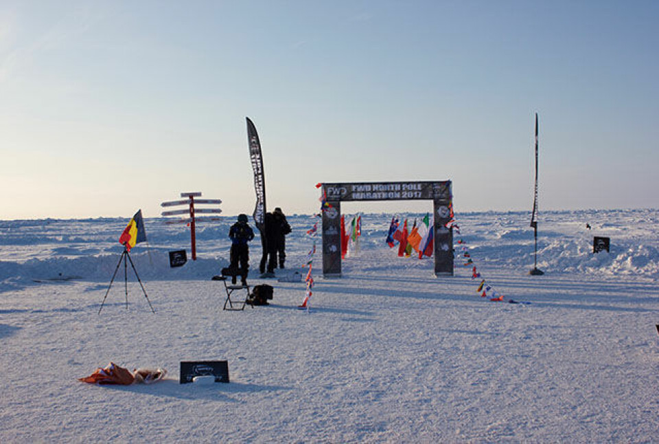 Maraton på Nordpolen - i ekstremkulde blant isbjørner maal3.jpg