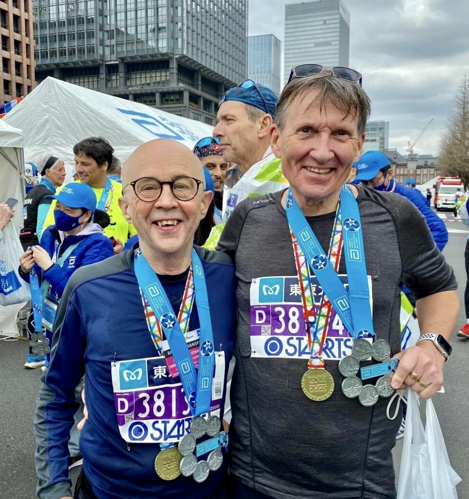 Tokyo Marathon endelig tilbake med nesten 40.000 deltakere Helge_Fuglseth_and_Svein_Rune_Johannessen