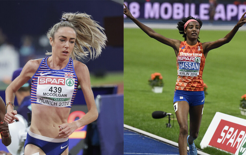 Både Eilish McColgan og Sifan Hassan har løpt fort på både bane og i kortere baneløp. Nå skal de prøve seg på maraton. (Foto: Arne Dag Myking og Bjørn Johhannessen) Både Eilish McColgan og Sifan Hassan har løpt fort på både bane og i kortere baneløp. Nå skal de prøve seg på maraton. (Foto: Arne Dag Myking og Bjørn Johhannessen)