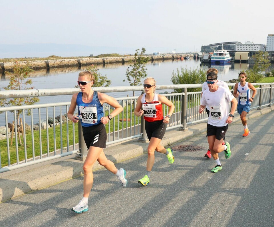 Thomas Fremo og Camilla Lund debuterte på maraton i Trondheim og vant Kathrine Kvernmo foran Camilla Lund på maratondistansen under Trondheim Maraton 2024
