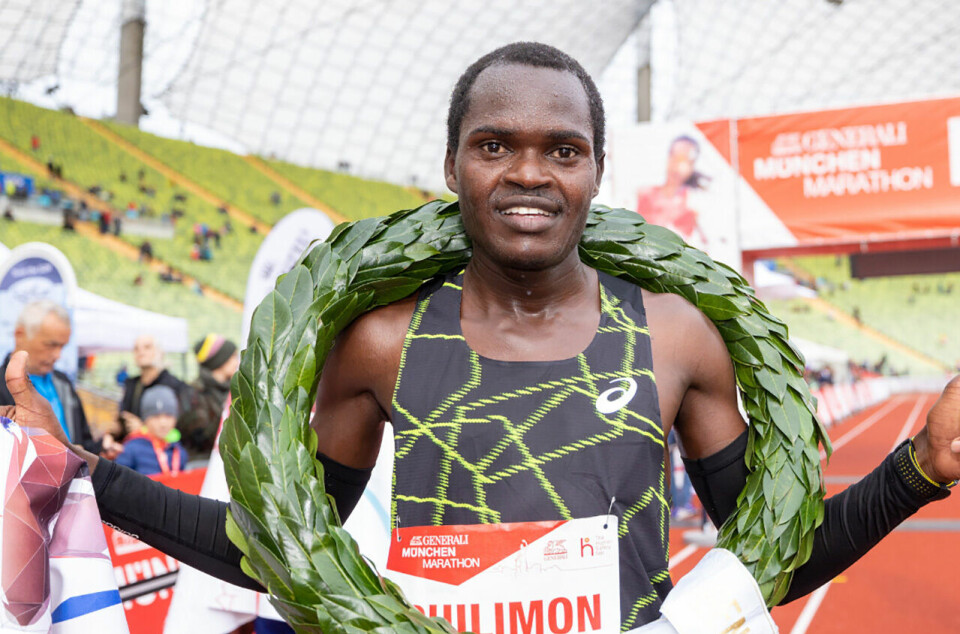 Debutanten Philimon Kiptoo Kipchumba vant Munchen marathon på ny løyperekord. (Foto: Generali Munchen Marathon) Debutanten Philimon Kiptoo Kipchumba vant Munchen marathon på ny løyperekord. (Foto: Generali Munchen Marathon)