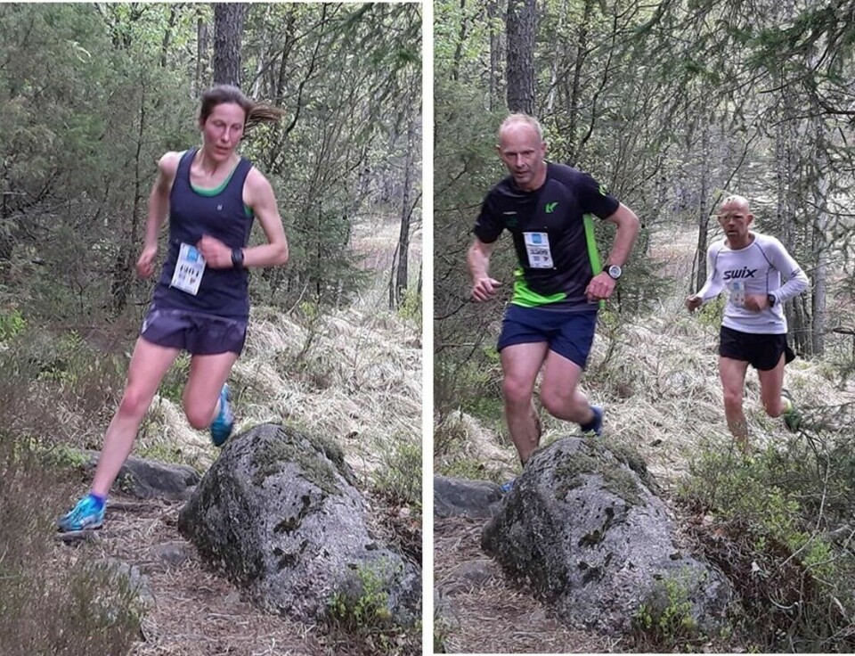 De raskeste i fellesstarten, Ingrid Eikaas Ukkelberg og Terje Fredriksen. Ingrid vant kvinner totalt, Terje ble nummer to i herrer totalt. (Foto: Arild Vehus) De raskeste i fellesstarten, Ingrid Eikaas Ukkelberg og Terje Fredriksen. Ingrid vant kvinner totalt, Terje ble nummer to i herrer totalt. (Foto: Arild Vehus)