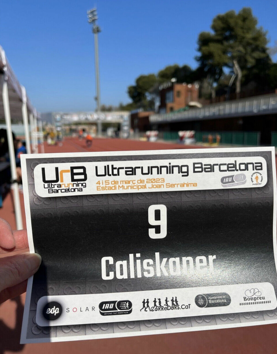 Line Caliskaner løp 243 km på 24 timer UrB23-startnummer.jpg