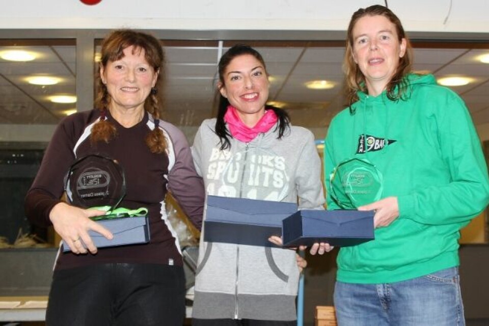 Kvinnepallen på 12 timers med Wenche Dørum, Cristina Gonzalez Garcia og Helen James (foto:Olav Engen) Kvinnepallen på 12 timers med Wenche Dørum, Cristina Gonzalez Garcia og Helen James (foto:Olav Engen)