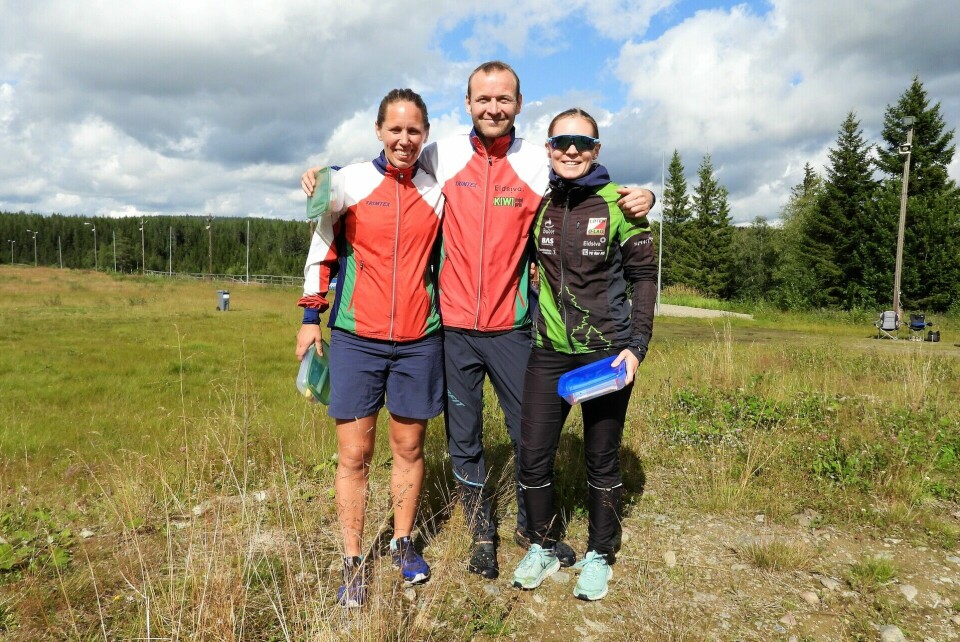 Sofie Johansson (til v.) Ove Haugereid og Evine Westli Andersen vant Myrtrampen 2023, (Foto: Stein Arne Negård) Sofie Johansson (til v.) Ove Haugereid og Evine Westli Andersen vant Myrtrampen 2023, (Foto: Stein Arne Negård)