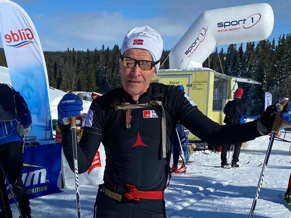 Olaf Lia på tur i Birkebeinerløypa i mars. (Foto: Inge Øyen) Olaf Lia på tur i Birkebeinerløypa i mars. (Foto: Inge Øyen)