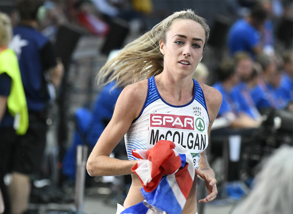Britiske Eilish McColgan er en av ikke alt for mange som har snakka ut om hvor vanskelig det kan være å prestere når menstruasjonssmertene setter inn. Her ser vi henne juble for sølv på 5000 m under EM i Berlin i fjor. (Foto: Bjørn Johannessen) Britiske Eilish McColgan er en av ikke alt for mange som har snakka ut om hvor vanskelig det kan være å prestere når menstruasjonssmertene setter inn. Her ser vi henne juble for sølv på 5000 m under EM i Berlin i fjor. (Foto: Bjørn Johannessen)