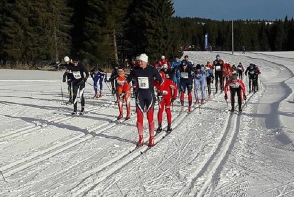 Linda Helland og Martin Thon vant Madshus Skimaraton Start_pulje_2.jpg