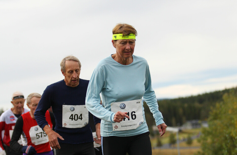 På sine sju starter har Katharina Mo Berge seks klasseseire i Birkebeinerløpet. Her ser vi henne på vei mot en av dem, i 2012. (Foto: Kjell Vigestad) Katharina Mo Berge