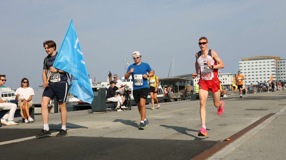 Ingrid Syltern Nerland og Andreas Dahlø Wærnes vant halvmaraton i Trondheim Maraton Nr. 2370 Andreas Dahlø Wærnes vant halvmaraton under Trondheim Maraton