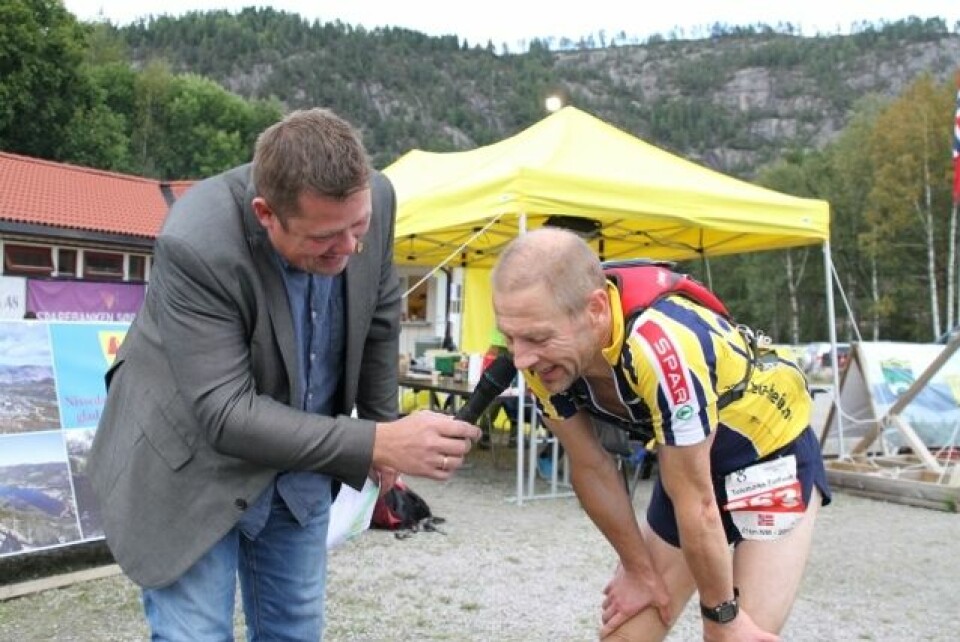 Tom Erik Halvorsen og Helen Martinsen vant TT/NM terrengultra IMG_5573_Nygårdseter_intervjues_av_ordførern (640x427).jpg