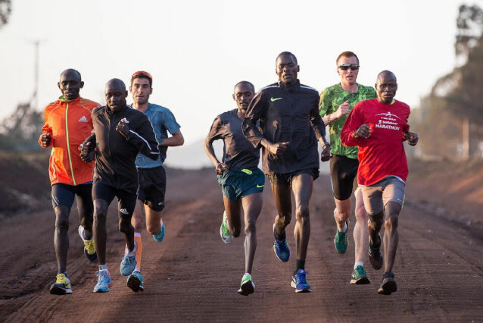 Sondre under ei treningsøkt i Kenya. (Foto: Hannover Marathon) Sondre under ei treningsøkt i Kenya. (Foto: Hannover Marathon)