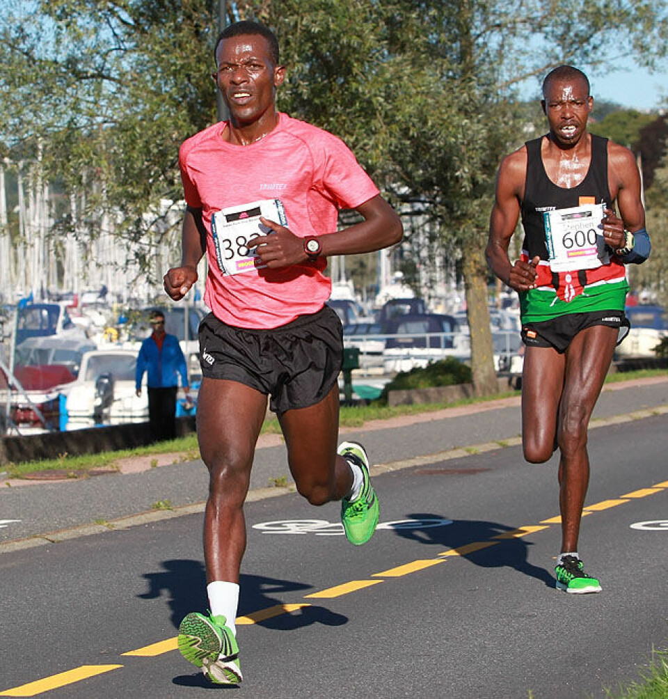 Taye Tirfea og Hilde Aders vant Oslo Maraton Tet_maraton_etter_6km_A20G2027.jpg