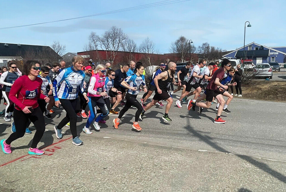 Det var 62 deltakere på startstreken da Vårslippløpet ble arrangert lørdag 13. mai. (Foto: arrangøren) Det var 62 deltakere på startstreken da Vårslippløpet ble arrangert lørdag 13. mai. (Foto: arrangøren)