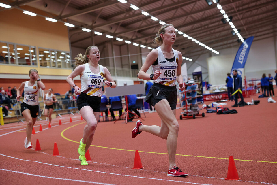 Eldar Fagerbakke og Synne Amundsgård vant 3000 meter i Pingvinlekene 1U9A0592.jpg