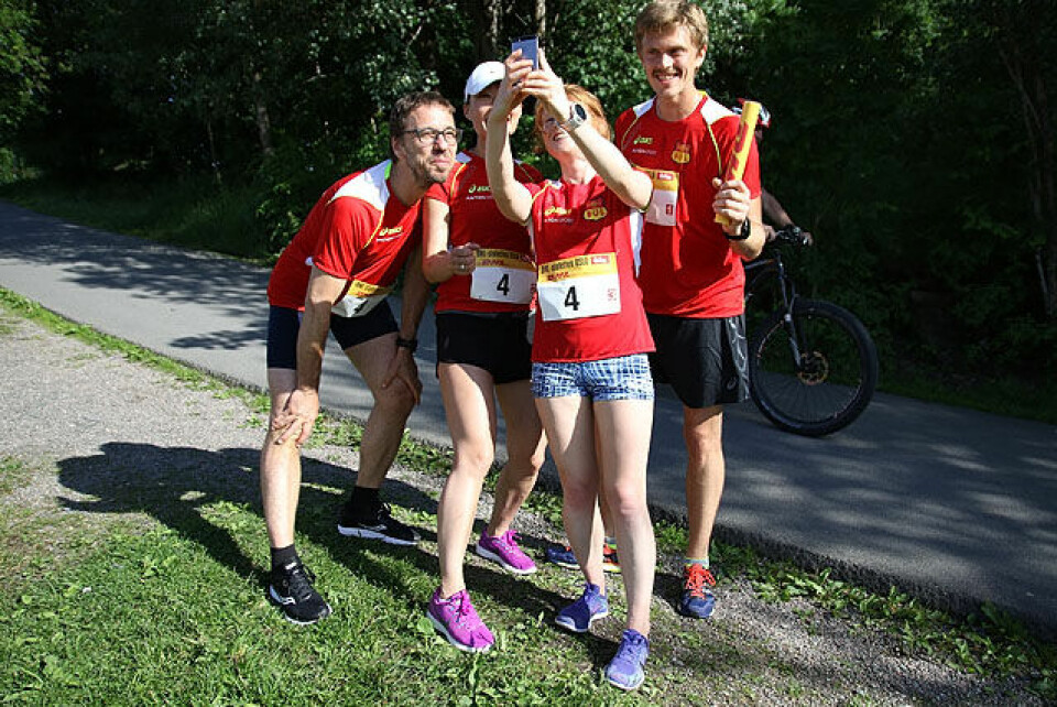 Høy stemning i Frognerparken da DHL-stafetten var tilbake BUL_Selfie_IMG_8404.jpg
