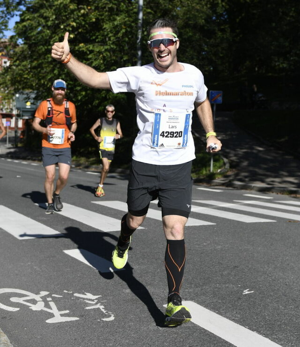 Den smilende løpsfesten Oslo Maraton Lars Zackariassen