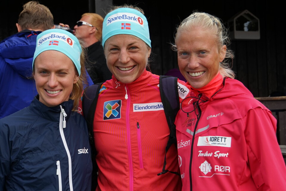 De tre raskeste kvinnene; Merete Weng, Astrid Uhrenholdt Jacobsen og Marte Kathrine Myhre (arrangørfoto) De tre raskeste kvinnene; Merete Weng, Astrid Uhrenholdt Jacobsen og Marte Kathrine Myhre (arrangørfoto)