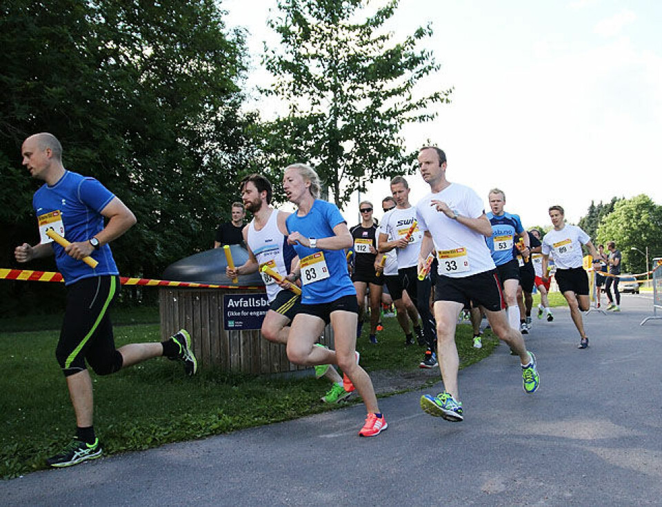 Høy stemning i Frognerparken da DHL-stafetten var tilbake Drange_for_Visma_Start_IMG_8429.jpg