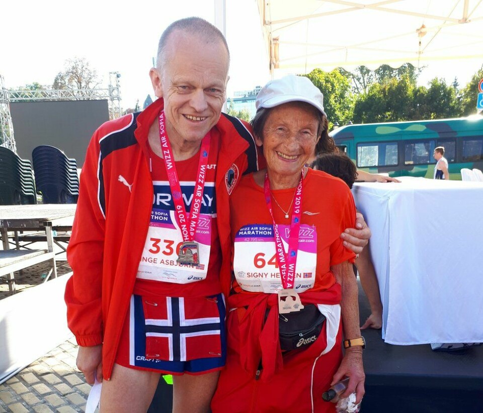Kjempeløp av Vera Nystad i Sofia maraton Sofia maraton, 2019