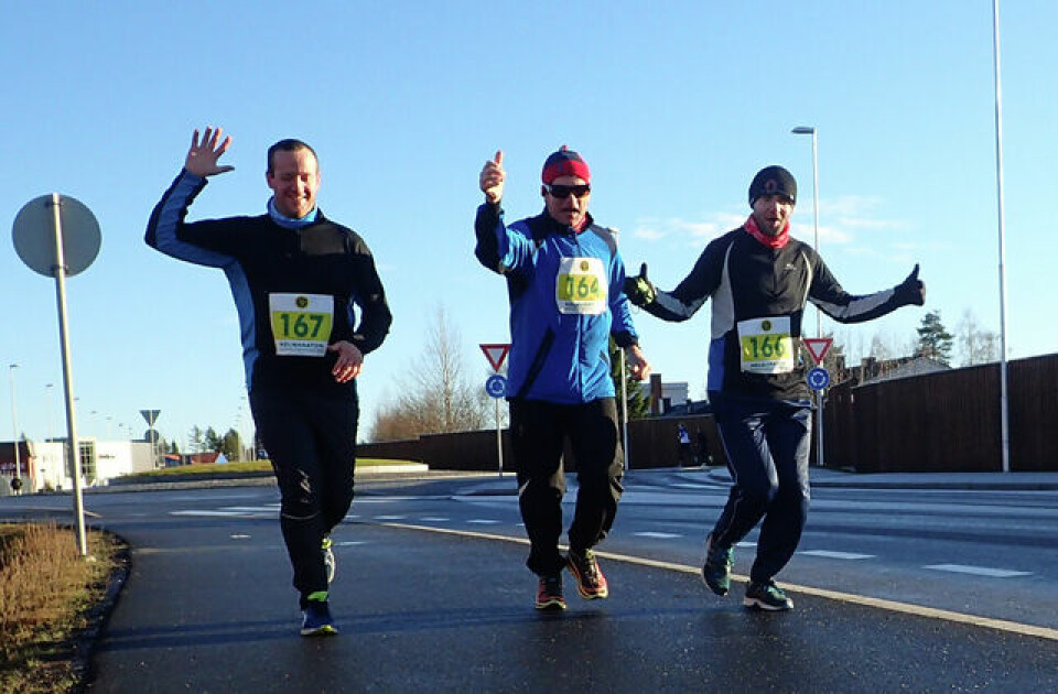 Louise Skak og Henrik Fleisje vant Jessheim Vintermaraton