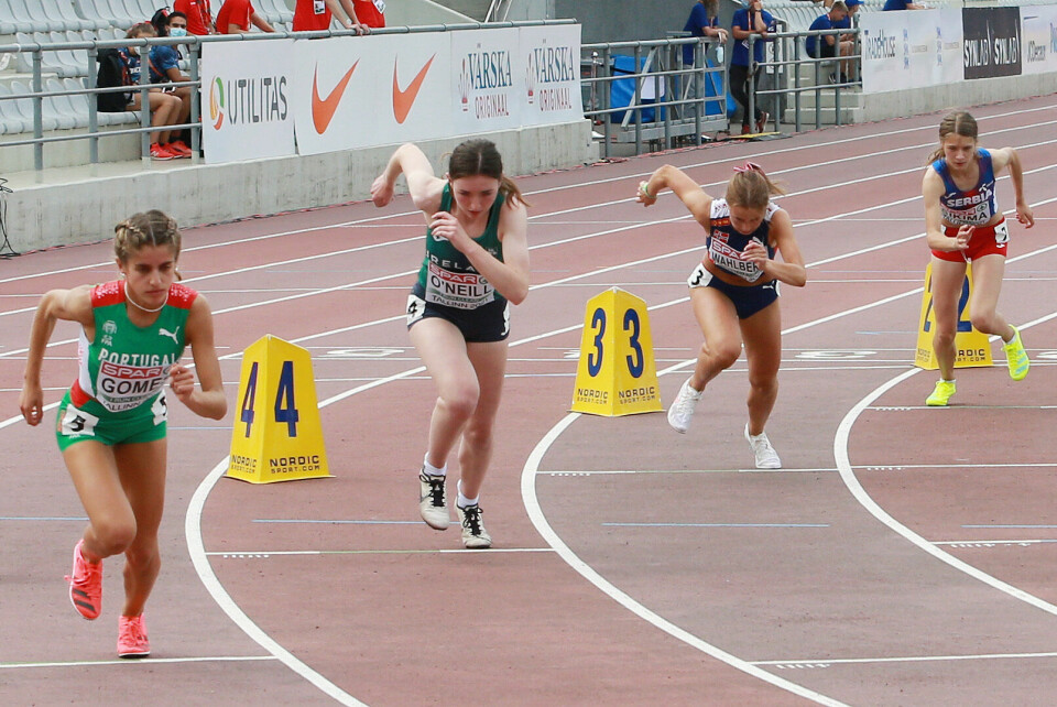 Begge jenter videre på 800 meter i U20-EM Sigrid_Wahlberg_start_800_AZ3T8838.jpg
