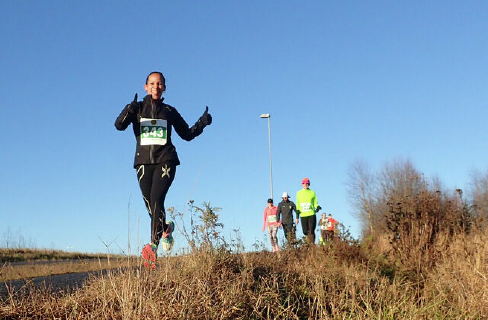 Louise Skak og Henrik Fleisje vant Jessheim Vintermaraton