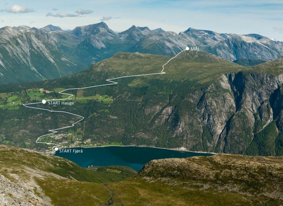 Løypekart for Mefjellet Opp. Løypekart for Mefjellet Opp.