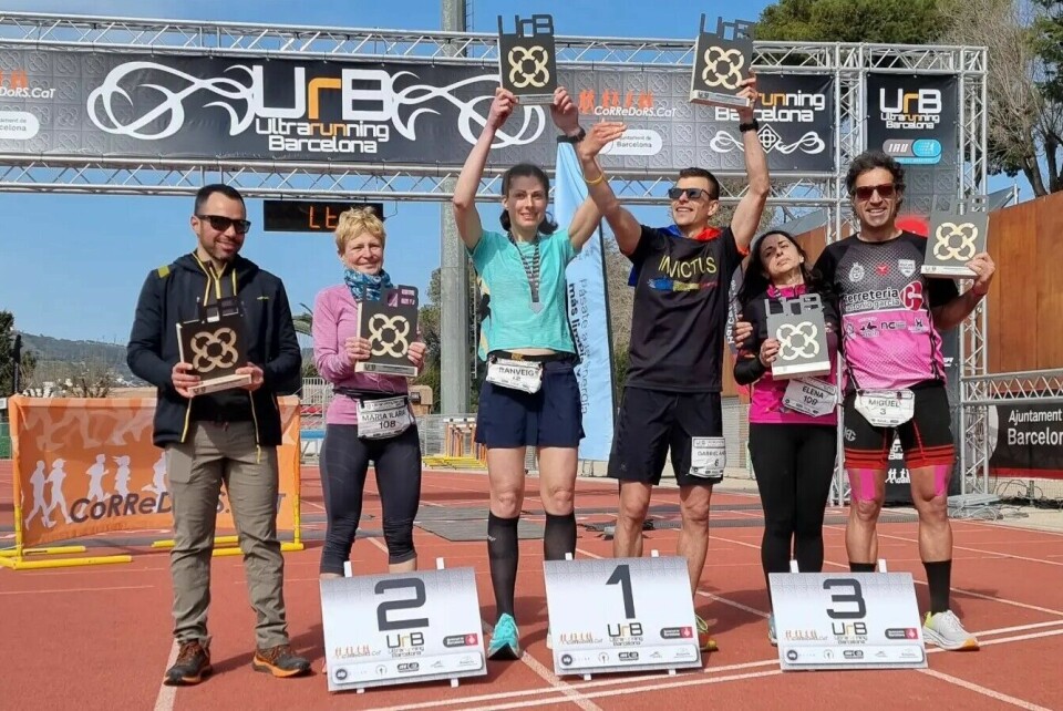 Ranveig Hansen vant 24-timersløp i Barcelona med 230,712 km Ranveig_Hansen-premiepall.jpg