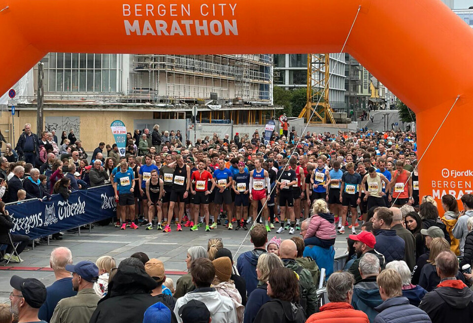 Det er klart for start i Bergen City Milen. (Foto: Arrangøren) Det er klart for start i Bergen City Milen. (Foto: Arrangøren)