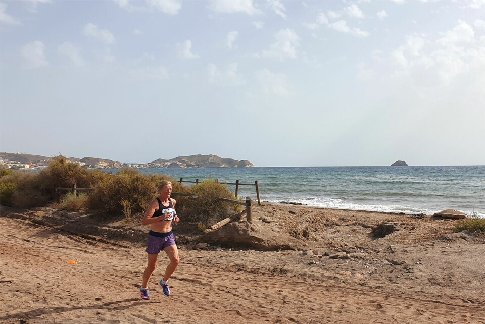En konkurranse i form av et 5 km langt terrengløp fikk Synøve Brox også med seg i løpet av treningsleiren. (Foto: Runar Gilberg) En konkurranse i form av et 5 km langt terrengløp fikk Synøve Brox også med seg i løpet av treningsleiren. (Foto: Runar Gilberg)