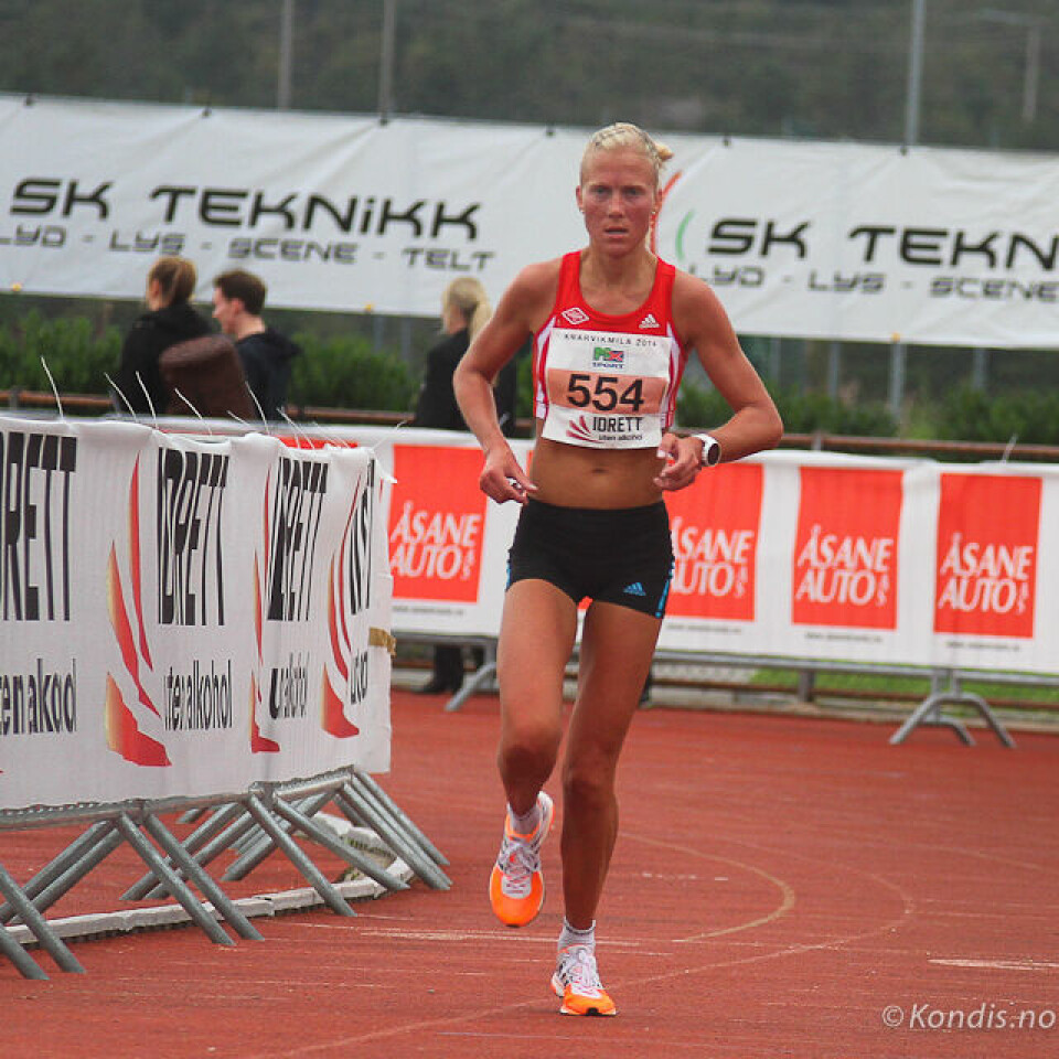 Marthe K. Myhre og Ørjan Grønnevig norgesmestre i halvmaraton KMHalv-1533.jpg