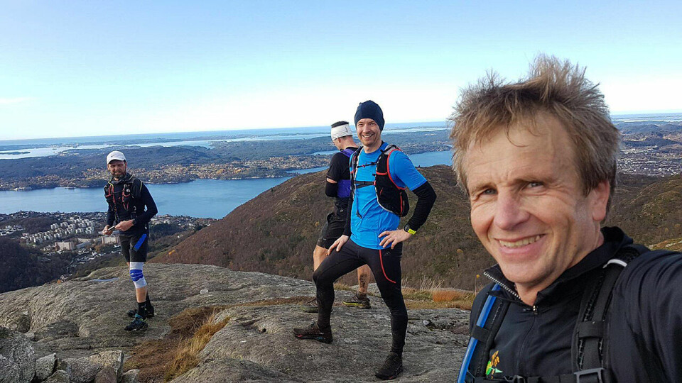 36 deltagere i Åsane Baskerløp, de fleste var på 8 fjelltopper Kvartett_på_toppen.jpg
