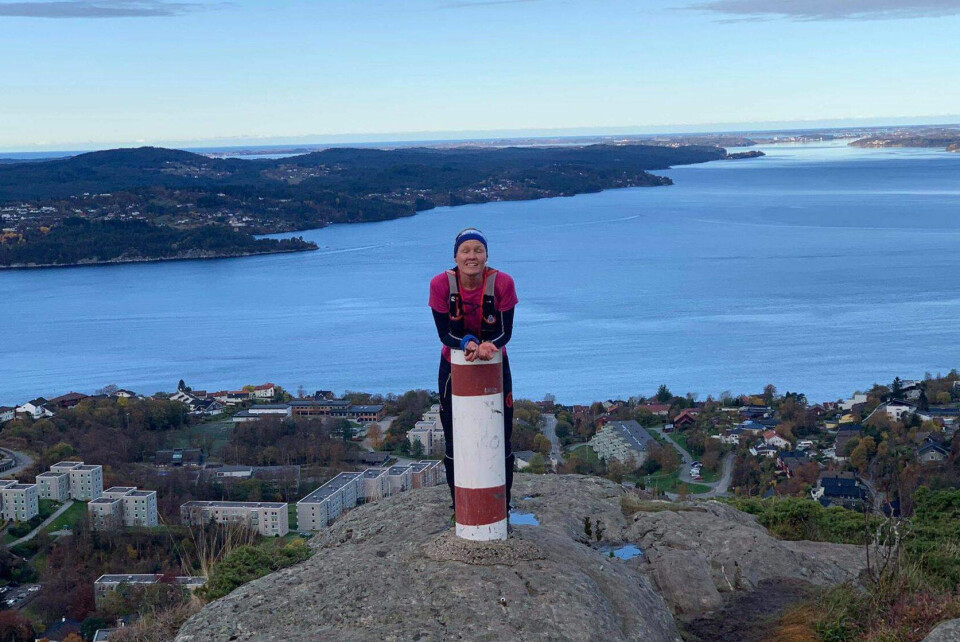 36 deltagere i Åsane Baskerløp, de fleste var på 8 fjelltopper Caroline Christie_på_toppen.jpg