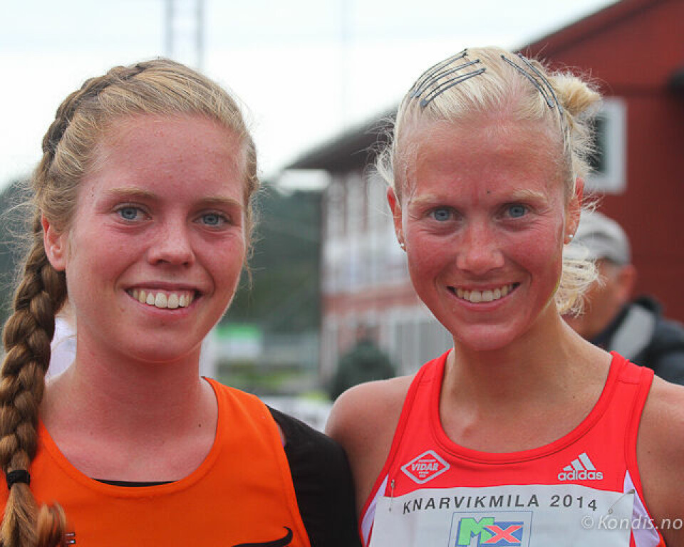 Marthe K. Myhre og Ørjan Grønnevig norgesmestre i halvmaraton KMHalv-1575.jpg