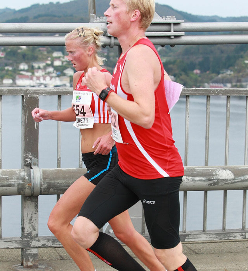 Marthe K. Myhre og Ørjan Grønnevig norgesmestre i halvmaraton Marthe_Katrine_Myhre_Boerge Harestad_bro1_A20G9832.jpg
