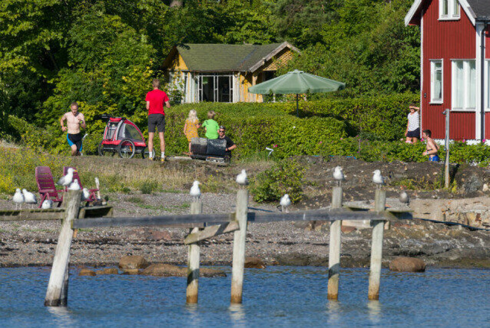 Sommmeridyll på Lindøya. Jon Grunnan raser avgårde i løypa. Foto: Stian S. Møller Sommmeridyll på Lindøya. Jon Grunnan raser avgårde i løypa. Foto: Stian S. Møller