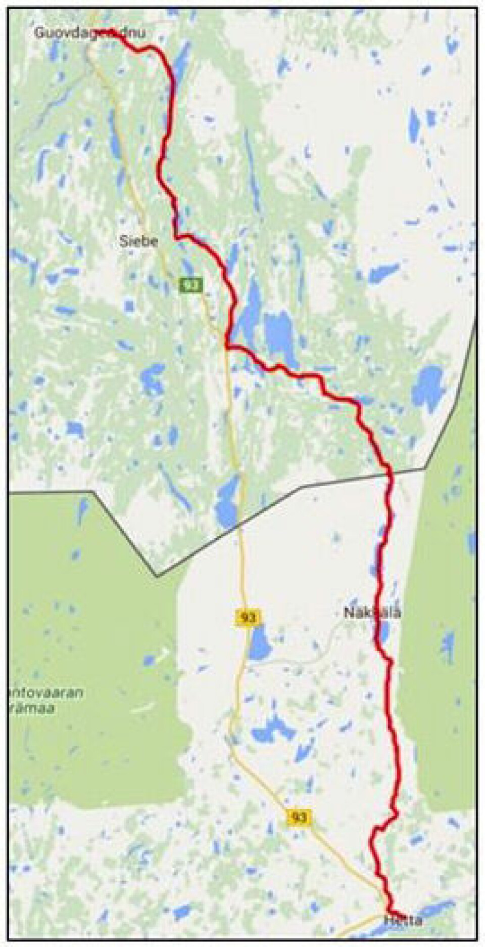 Petter Eliassen tok sin tredje seier i Saami Ski Race Loypekart_profil.jpg