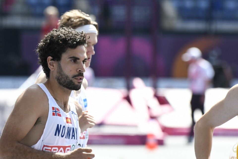 Jacob Boutera i norske farger under forsøksheatet på 3000 meter hinder under EM i Roma tidligere i sommer. (Foto: Bjørn Johannessen) Jacob Boutera i norske farger under forsøksheatet på 3000 meter hinder under EM i Roma tidligere i sommer. (Foto: Bjørn Johannessen)
