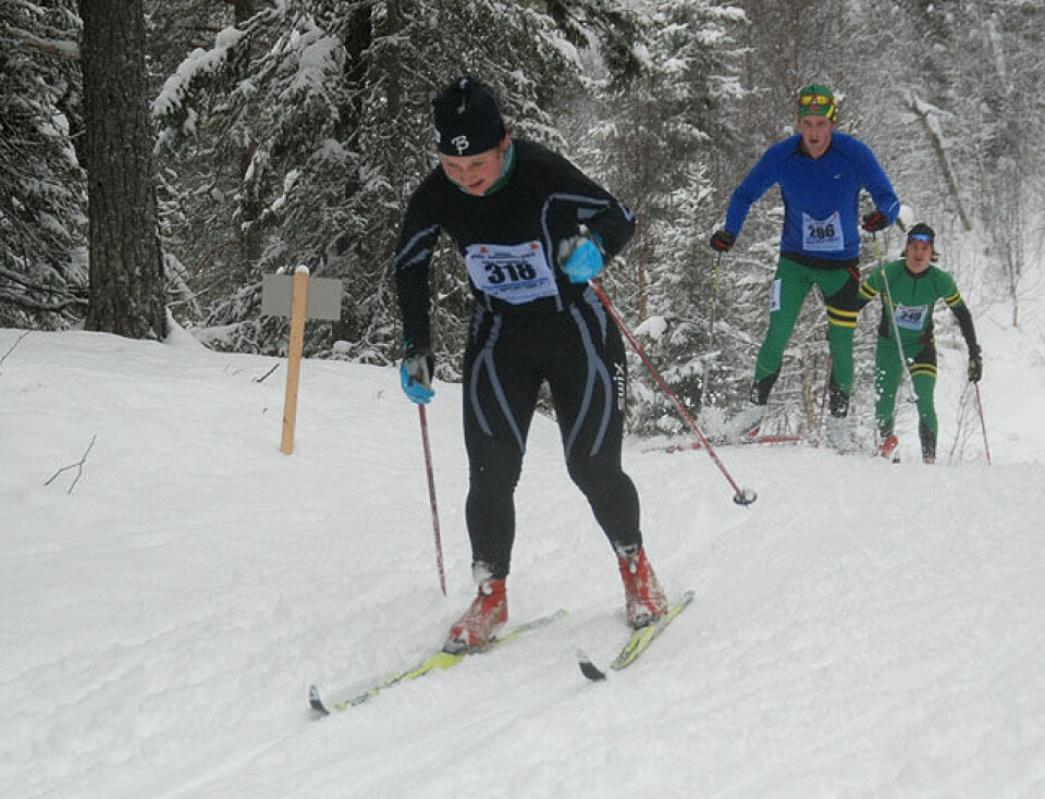 Lykkja foran Dyrhaug i Marka Rundt