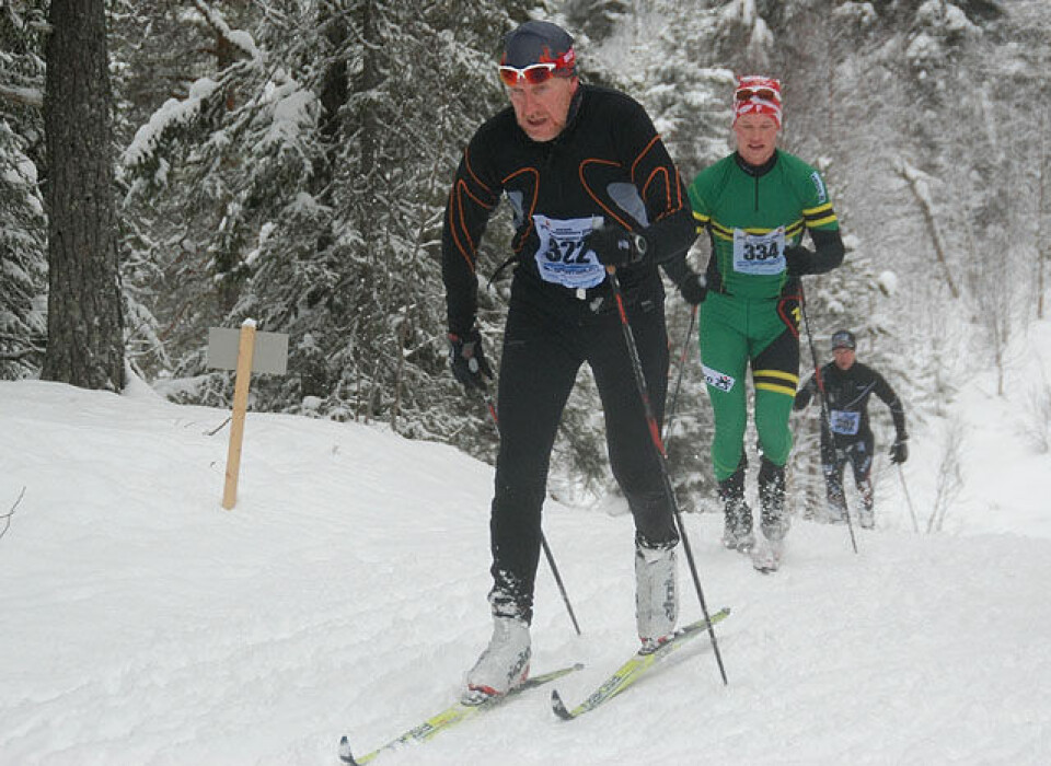 Lykkja foran Dyrhaug i Marka Rundt