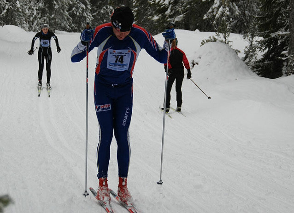 Lykkja foran Dyrhaug i Marka Rundt