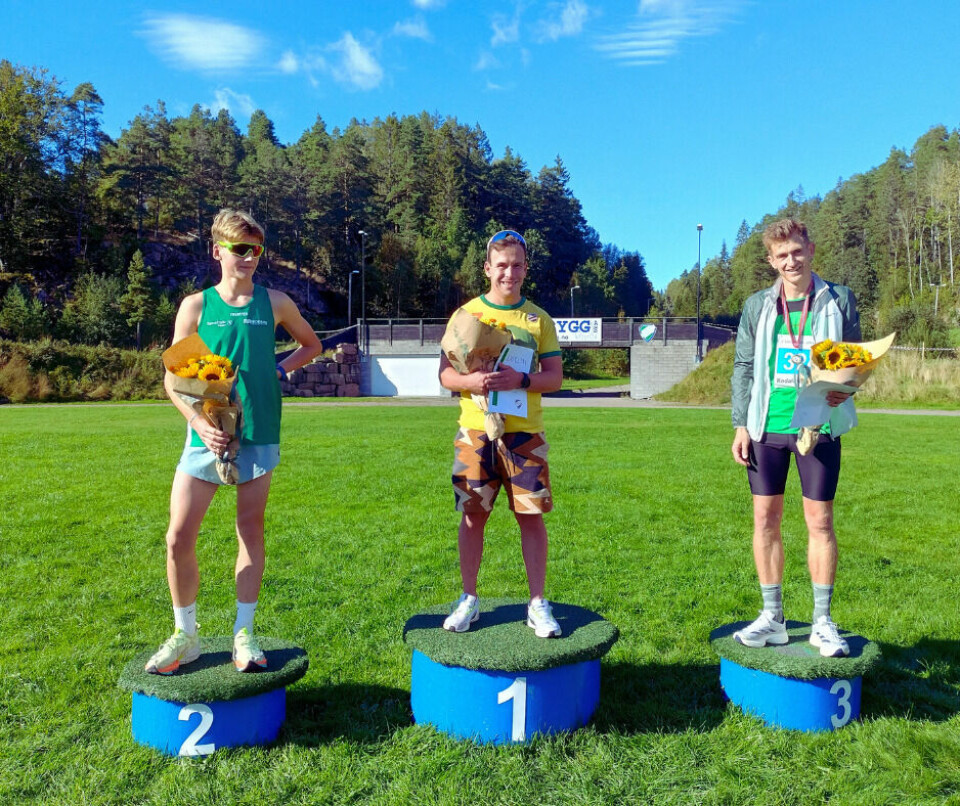 Kodalmila - strålende dag i Vestfolds eldste mosjonsløp Pallen 10 km menn.png