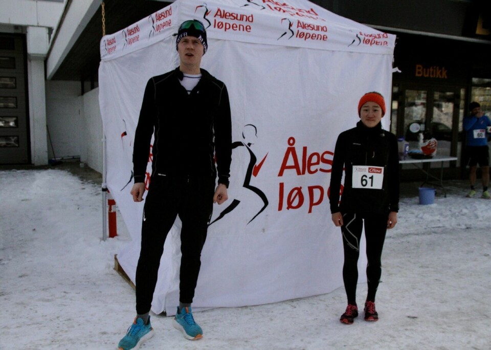 John Gunnar Dybvad vant 10 km i Ålesund 10km_vinnerne