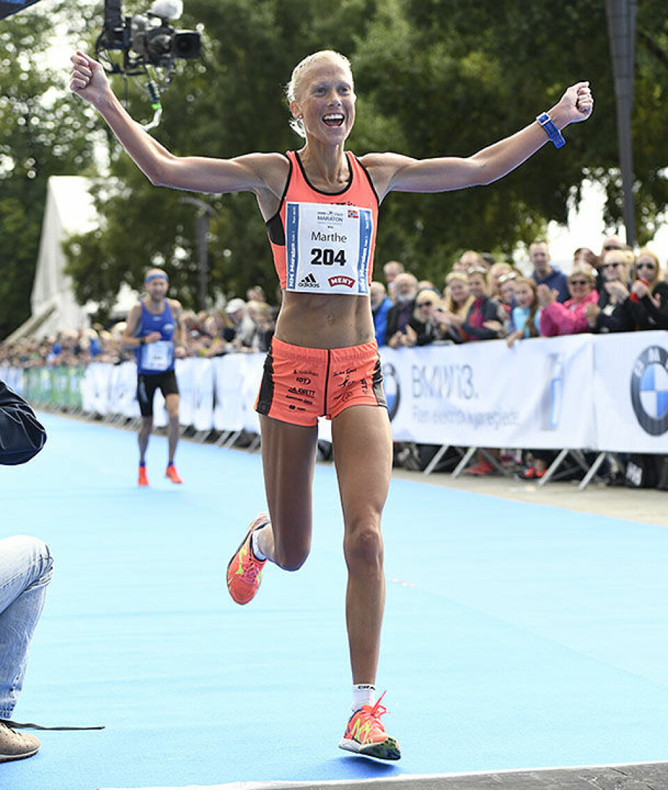 Marius Vedvik og Marthe Katrine Myhre vant BMW Oslo Maraton maraton-marthe-myhre_D5N2442.jpg