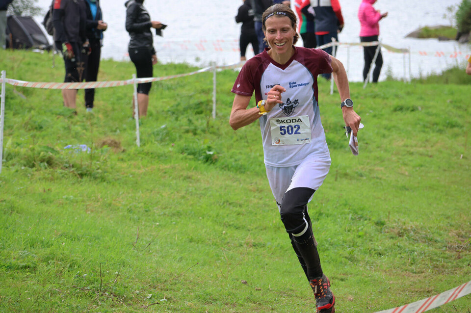 Anne Margrethe Hausken Nordberg vinner NM ultralangdistanse i orientering. Anne Margrethe Hausken Nordberg vinner NM ultralangdistanse i orientering.
