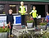 Seierspallen i KM for Hedmark i klasse G12 med vinner Andreas Grimerud (1) ,Hernrik Jevanord (2) , begge Moelven IL, og Jonas Øyan, FIK Ren-Eng (3). (Foto: Dag Kåshagen)