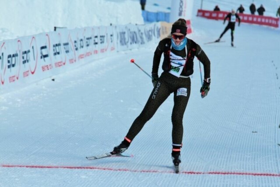 Ek Hagen og Gløersen vant FredagsBirken i fristil Martine_Ek_Hagen_målgang (640x427).jpg