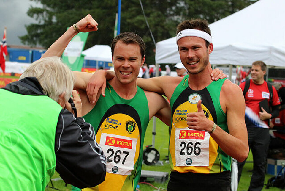 Brødrene Thomas og Andreas Roth kan juble over 800 meter-suksess i NM Brødrene Thomas og Andreas Roth kan juble over 800 meter-suksess i NM